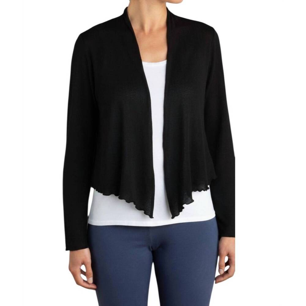 NEW CUT LOOSE women's cropped cardigan in black